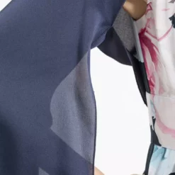 SWING Satijn Chiffon Stola -Jurken Verkoopwinkel Satijnchiffonstola Navy 5