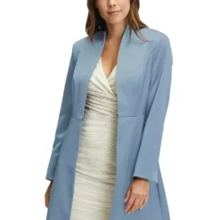 Vera Mont Satin Blazer Long Bluish Grey -Jurken Verkoopwinkel SatinblazerlongBluishgrey 4