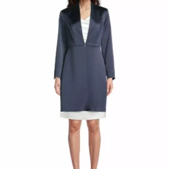 Vera Mont Satin Blazer Long -Jurken Verkoopwinkel Satinblazerlong Nightsky 5