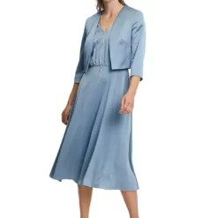 Vera Mont Satin Bolero Bluish Grey -Jurken Verkoopwinkel Satinbolerobluishgrey Bluishgrey 4