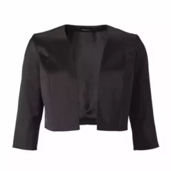 SWING Satin Bolero Halve Mouw Navy Black