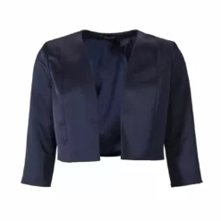 SWING Satin Bolero Halve Mouw Navy Navy