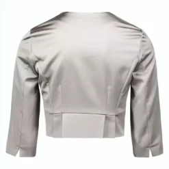 Vera Mont Satin Bolero Jkt -Jurken Verkoopwinkel Satinbolerojkt Smokytaupe 2