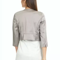 Vera Mont Satin Bolero Jkt -Jurken Verkoopwinkel Satinbolerojkt Smokytaupe 4