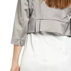 Vera Mont Satin Bolero Jkt -Jurken Verkoopwinkel Satinbolerojkt Smokytaupe 6