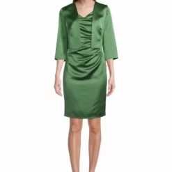 Vera Mont Satin Bolero Poison Green -Jurken Verkoopwinkel Satinboleropoisongreen Greenpoison 4