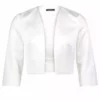 Satin Bolero Vera Mont White 2 Satin Bolero Vera Mont White -Jurken Verkoopwinkel Satinboleroveramontwhite