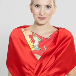 SWING Satin Stola WS22 -Jurken Verkoopwinkel SatinstolaWS22 Vulcanored 5