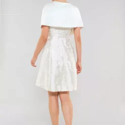 SWING Satin Stola Ivory -Jurken Verkoopwinkel Satinstolaivory Ivory 3