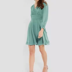 SWING Seffia Dress -Jurken Verkoopwinkel Seffiadress Turqouiseblue 4