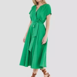 SWING Selyia Dress -Jurken Verkoopwinkel Selyiadress TropicalGreen 4