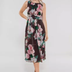 SWING Semm Dress -Jurken Verkoopwinkel Semmdress Earthbrown 6