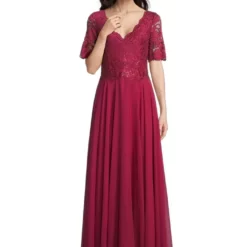 Vera Mont Shanty Dress -Jurken Verkoopwinkel Shantydress Rubyred 1