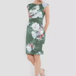 SWING Sheila Dress 17 SWING Sheila Dress -Jurken Verkoopwinkel Sheiladress Mossgreen 4