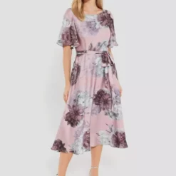 SWING Sienna Midi Dress -Jurken Verkoopwinkel Siennamididress Blushrose 4