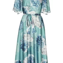 SWING Sienna Midi Dress -Jurken Verkoopwinkel Siennamididress Turqouiseblue 2