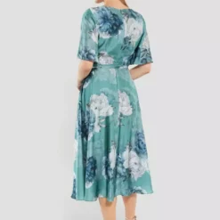SWING Sienna Midi Dress -Jurken Verkoopwinkel Siennamididress Turqouiseblue 3
