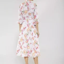 SWING Silvana Dress -Jurken Verkoopwinkel Silvanadress White 3