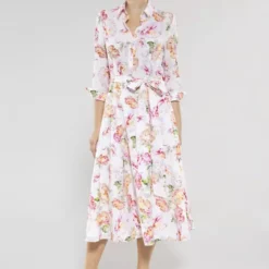 SWING Silvana Dress -Jurken Verkoopwinkel Silvanadress White 4