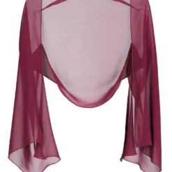 SWING Thin Chiffon Stole Brilliant Wine