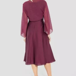 SWING Thin Chiffon Stole Brilliant Wine -Jurken Verkoopwinkel ThinchiffonstoleBrilliantwine 3