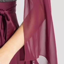 SWING Thin Chiffon Stole Brilliant Wine -Jurken Verkoopwinkel ThinchiffonstoleBrilliantwine 6
