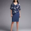 Joseph Ribkoff Trassa Dress 231731 -Jurken Verkoopwinkel Trassadress231731 Blue Multi 1 scaled