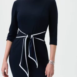 Joseph Ribkoff Trisha Dress -Jurken Verkoopwinkel Trishadress Midnightblue 5 scaled