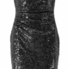 SWING Uni Sequin Dress -Jurken Verkoopwinkel Unisequindress Black 1