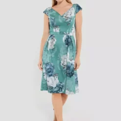 SWING Yvonne Dress -Jurken Verkoopwinkel Yvonnedress Turqouiseblue 4