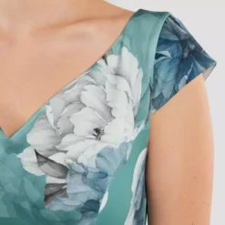 SWING Yvonne Dress -Jurken Verkoopwinkel Yvonnedress Turqouiseblue 5