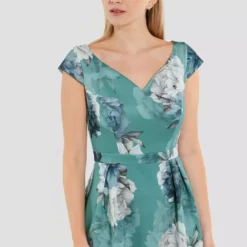 SWING Yvonne Dress -Jurken Verkoopwinkel Yvonnedress Turqouiseblue 6