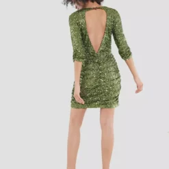 SWING Zayna Dress -Jurken Verkoopwinkel Zaynadress GlamGreen 3