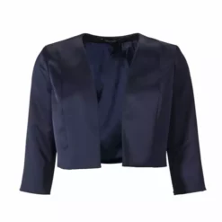 SWING Satin Bolero Halve Mouw Navy